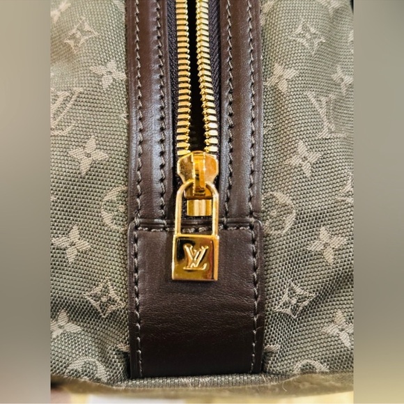 Louis Vuitton Mini Lin 2 Tone Canvas Handbag Code TH009 with dust bag EUC - Picture 8 of 8